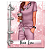 Fichário com 180 folhas: Mulher Roupa Lilás/Rosa PROFISSÃO - Imagem 2