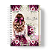 Planner de Estudos: Floral Laço Vinho/Marsala - Imagem 1