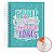 Caderno Reposicionável: 80 Folhas  | Capa Dura | 90g  Personalizado  Azul Forte - Imagem 1