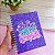 Caderno Reposicionável: 80 Folhas  | Capa Dura | 90g  Personalizado  Capa Roxa - Imagem 2