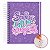 Caderno Reposicionável: 80 Folhas  | Capa Dura | 90g  Personalizado  Capa Roxa - Imagem 1