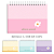 Planner Semanal Tamanho A5 – Capa Dura, Folhas 90g :  Florzinha Candy - Imagem 1