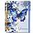 Agenda Fichário Personalizada Reposicionável:  BORBOLETA AZUL MARINHO - Imagem 1