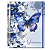 Agenda Fichário Personalizada Reposicionável:  BORBOLETA AZUL MARINHO - Imagem 2