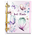 Agenda Fichário Personalizada Reposicionável:  BORBOLETA  LILAS JARDIM - Imagem 1
