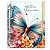 Agenda Fichário Personalizada Reposicionável:  BORBOLETA LARANJA/AZUL - Imagem 2