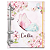 Agenda Fichário Personalizada Reposicionável:  BORBOLETA ROSA/TIFANNY - Imagem 2
