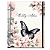 Agenda Fichário Personalizada Reposicionável:  BORBOLETA ROSA/PRETA - Imagem 2