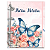 Agenda Fichário Personalizada Reposicionável:  BORBOLETA ROSA/AZUL - Imagem 2
