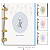 Agenda Fichário Personalizada Reposicionável: Flor de Algodão - Imagem 1