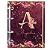 Fichário Personalizado Reposicionável: Coleção Alfabeto - Marsala Floral - Imagem 2