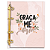 Fichário Personalizado Reposicionável:Graça Me Basta - Imagem 1