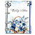 Agenda Fichário Personalizada Reposicionável: Jardim Floral Azul - Imagem 2