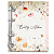 Agenda Fichário Personalizada Reposicionável: Jardim Floral Bege - Imagem 2