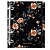 Agenda Fichário Personalizada Reposicionável: Jardim Floral preto - Imagem 2