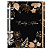 DUPLICADO - Agenda Fichário Personalizada Reposicionável: Jardim Floral Preto - Imagem 2