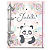 Agenda Fichário Personalizada Reposicionável: Pandinha 04 - Imagem 2