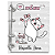 Agenda Fichário Personalizada Reposicionável: Gatinha 2 - Imagem 2
