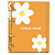 Fichário Personalizado Reposicionável Pautado: Floral AM1 - Imagem 1