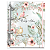 Fichário Personalizado Reposicionável Pautado: Floral VD 01 - Imagem 2