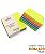 Bloco de Notas Adesivas 400 Folhas 76x76mm Cores Neon - Imagem 1