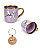 Kit Caneca Cerâmica Lilás Premium Estrellyta: Personalização Exclusiva (400ml) - Imagem 2