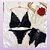 Lingerie sexy veludo premium - conjunto com 3 peças - Imagem 5