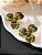 Brinco Flor Verde Militar - Imagem 2
