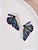 Brinco Borboleta Cravejada Azul - Imagem 2