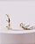 Brinco Ear Hook Torcido Dourado - Imagem 2