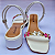 Sandália Feminina Salto Bloco 4 cm Pedraria Primavera/verão - Imagem 3