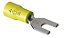 TERMINAL FORQUILHA ISOLADO TPF-6-4 AMARELO INTELLI - Imagem 1