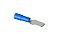 TERMINAL TIPO MACHO ISOLADO 1,5-2,5 FET21 AZUL INTELLI - Imagem 1