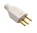 PLUG MACHO 2P+T FAME CINZA 10A - Imagem 1