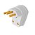 PLUG 90º MACHO FAME 3P 10A CINZA - Imagem 1