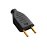 PLUG MACHO 2P FAME 10A PRETO - Imagem 1