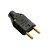 PLUG MACHO 2P FAME PRETO 20A - Imagem 1
