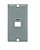 CONDULETE ESPELHO TELEFONE CINZA CL-A PARA RJ45 - Imagem 1