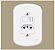 CONJUNTO FAME BLANC 4X2 1 INTERRUPTOR PARALELO + TOMADA 20A - Imagem 1