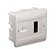 QUADRO DISTRIBUIÇÃO PARA 2 DISJUNTO DIN OU 2 UL COM TOMADA 2PET 10A - Imagem 1