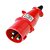 PLUG STECK 2P+T 32A 9H 380V VERMELHO - Imagem 1