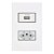 CONJUNTO INFINITI 4X2 1 TOMADA USB 1A E 1 TOMADA 10A - Imagem 1