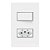 CONJUNTO INFINITI 4X2 1 TOMADA 10A E 1 INTERRUPTOR SIMPLES - Imagem 1