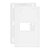 CONJUNTO INFINITI 4X2 1 POSTO HORIZONTAL BRANCO - Imagem 1