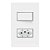 CONJUNTO INFINITI 4X2 INTERRUPTOR PARALELO + TOMADA 10A - Imagem 1