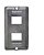 TAMPA CONDULETE 2 POSTO RJ45\RJ11 DAISA 3\4" - Imagem 1