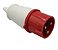 PLUG LUKMA 2P+T 32A 9H 380V VERMELHO - Imagem 1