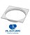 PORTA GRELHA N20 QUADRADO BRANCO PARA CAIXA  SIFONADA 150MM PLASTUBOS - Imagem 1