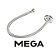 ENGATE FLEXÍVEL AÇO INOX  60CM MEGA - Imagem 1