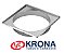 PORTA GRELHA KRONA QUADRADA CROMADA 100MM - Imagem 1